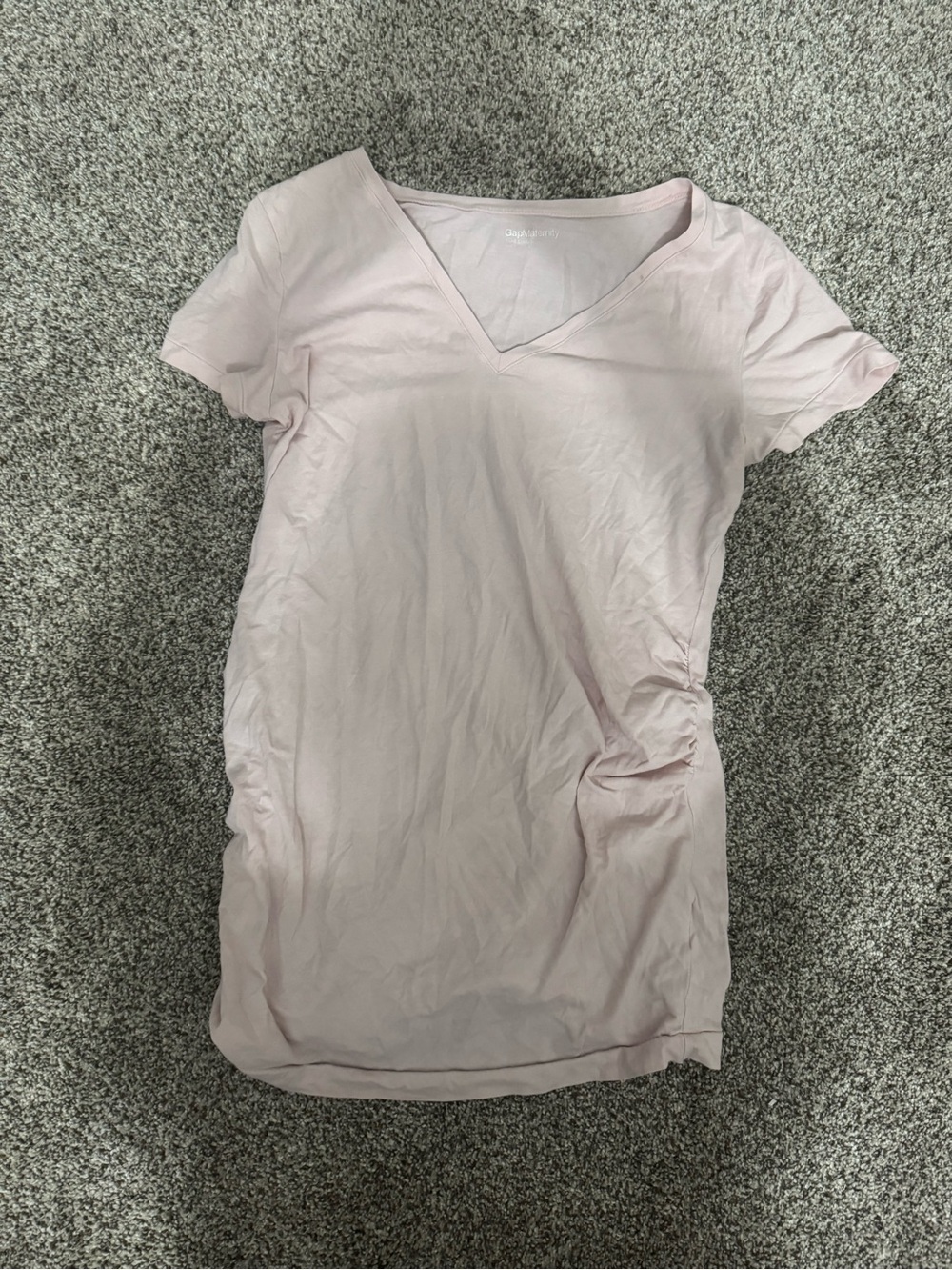 Classic V-Neck Women’s maternity Top in Light Pink